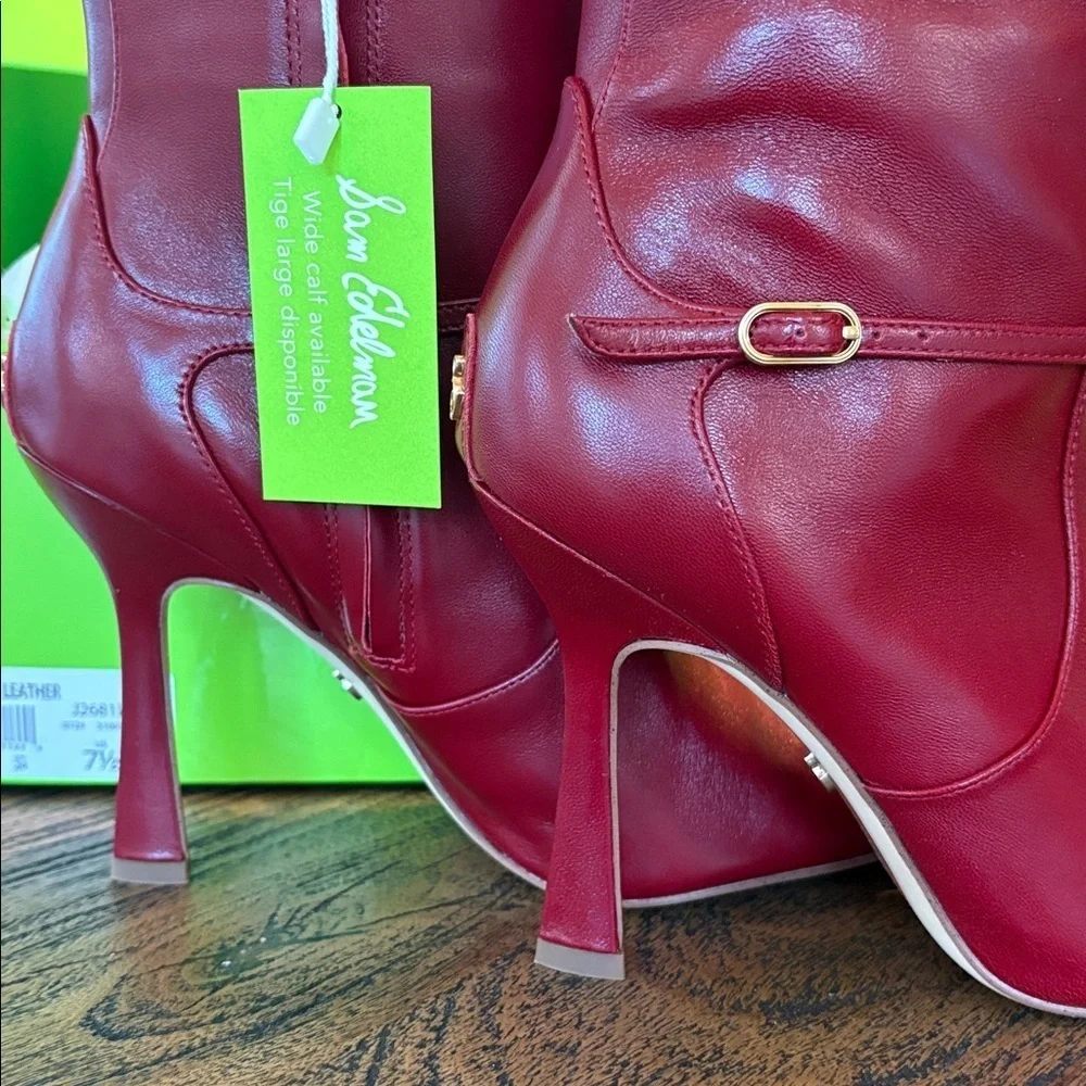 Anthropology Sam Edelman Burgundy Over the Knee Boots Elia